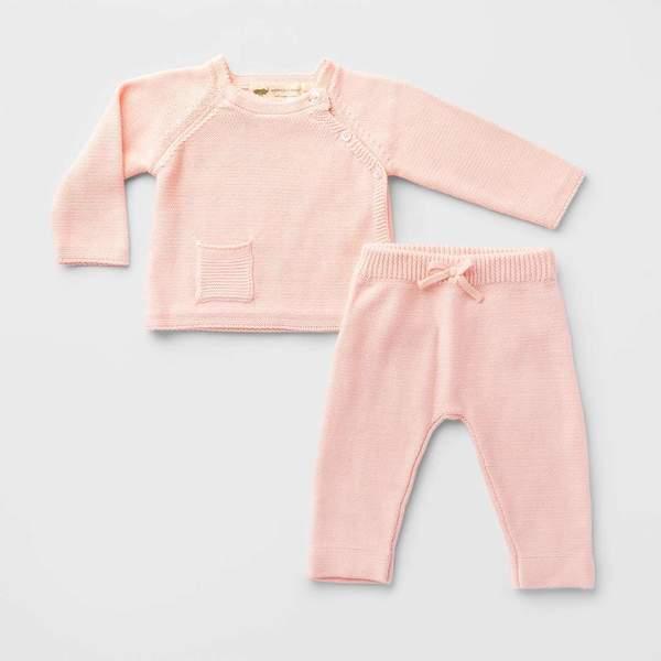 Little Darling Knit Top + Bottom