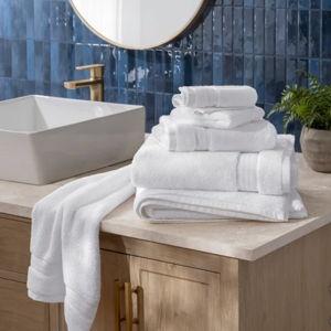 White 100% Egyptian Cotton Towels, 6-piece Set