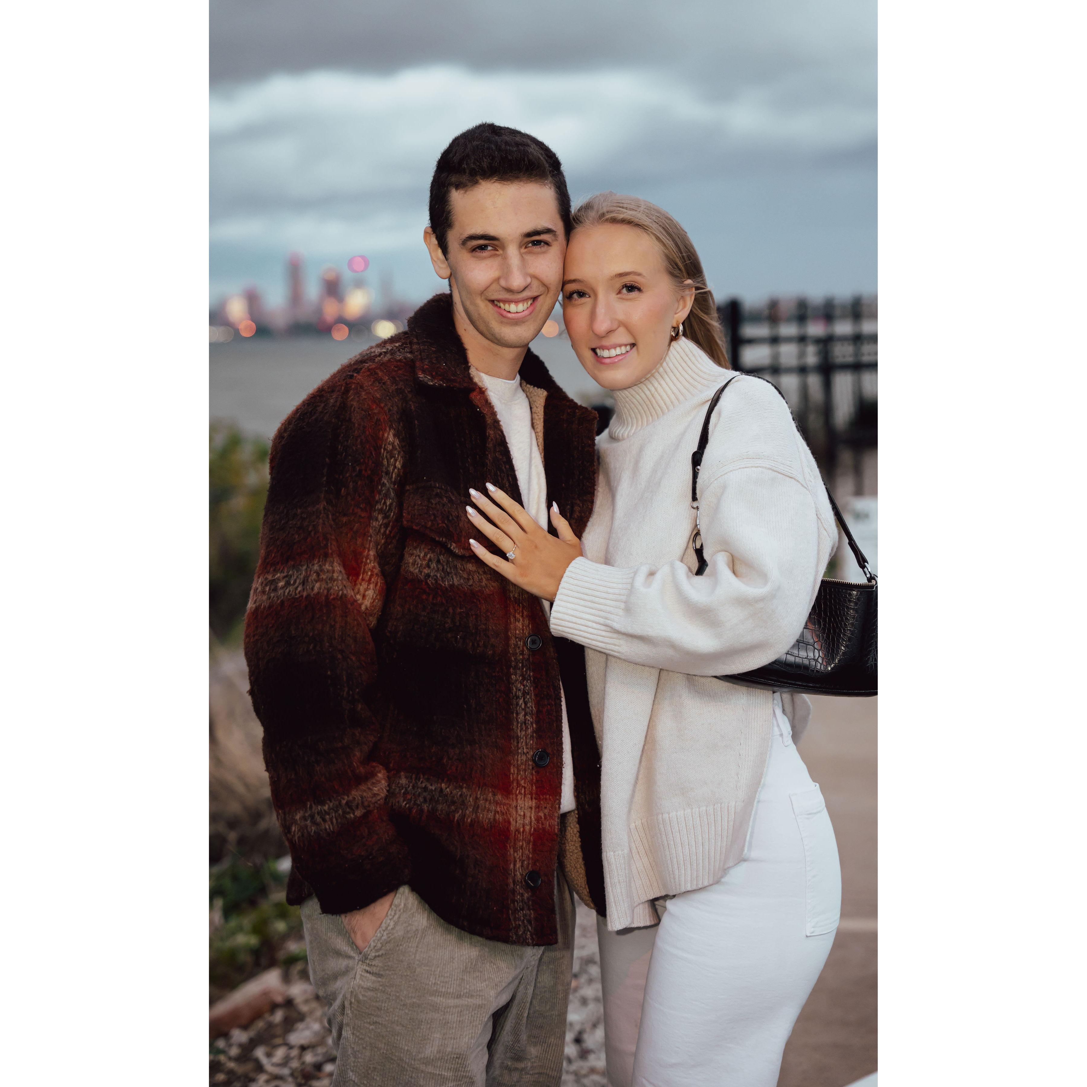 Quick photos taken immediately after the proposal