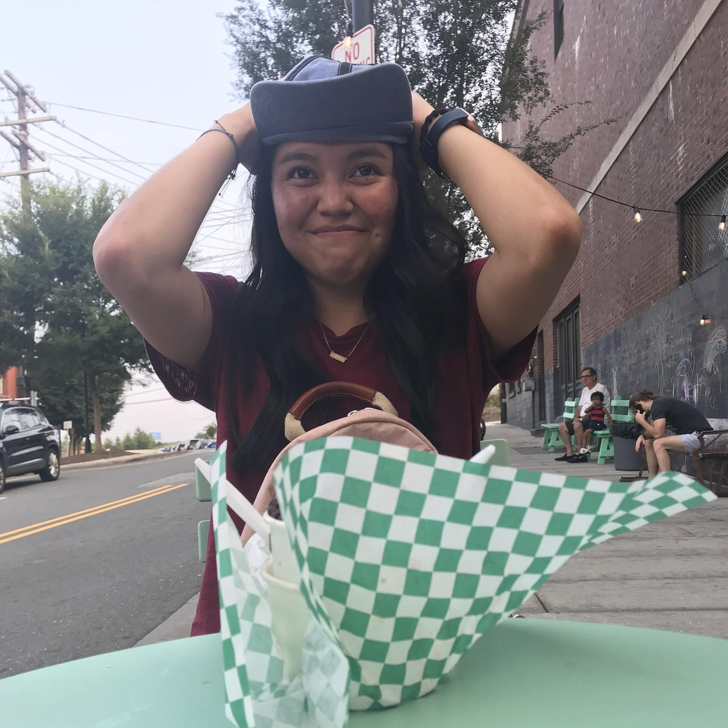 Megan’s first “rally cap?”