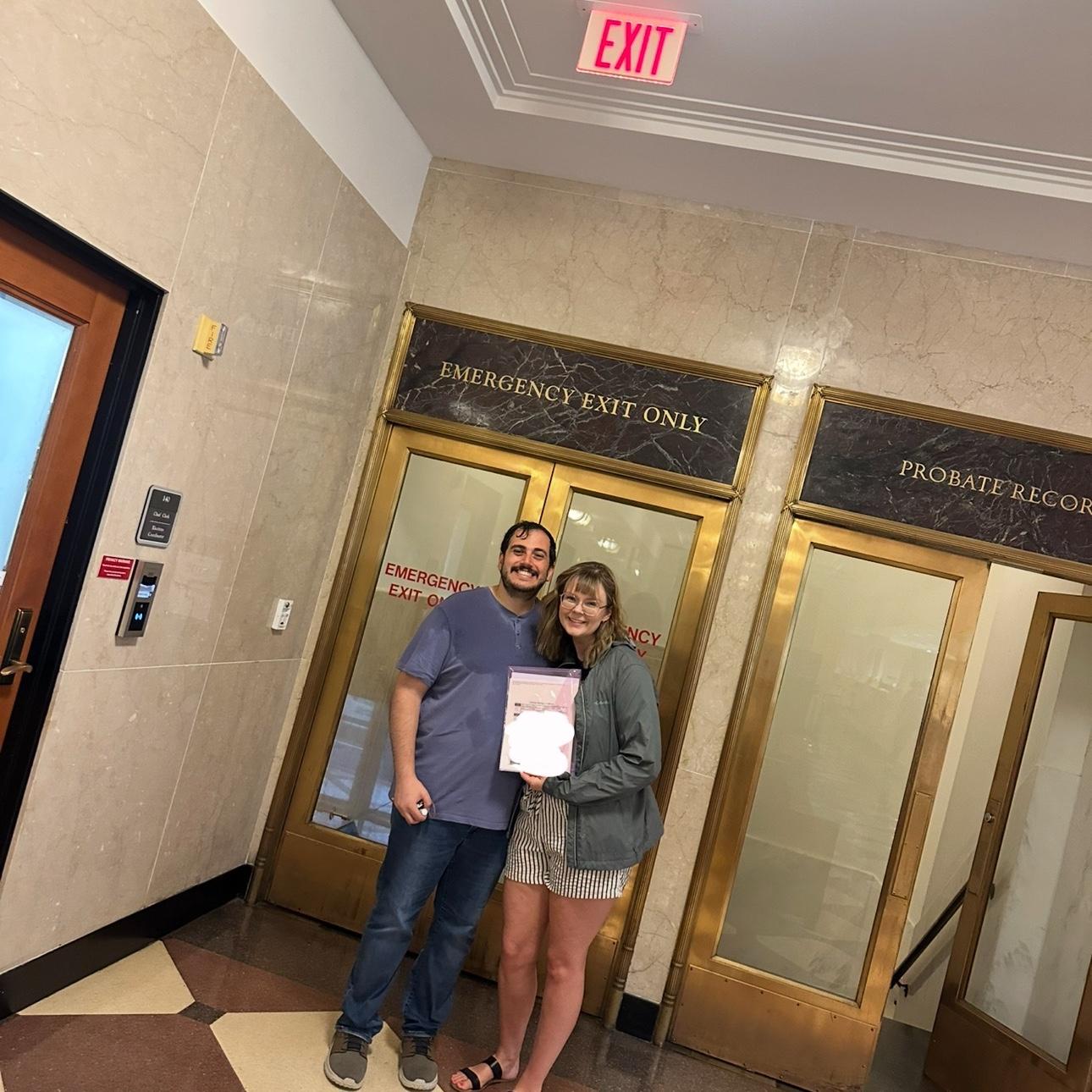 The day we signed papers!!