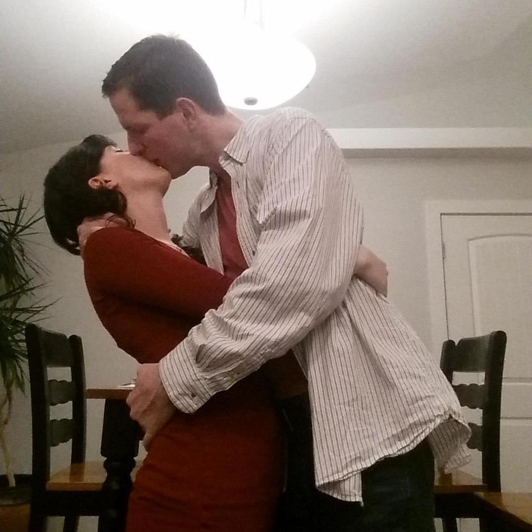 Our first Valentine's Day together. We celebrated with a movie and the best steak marinade ever. It was a great night.