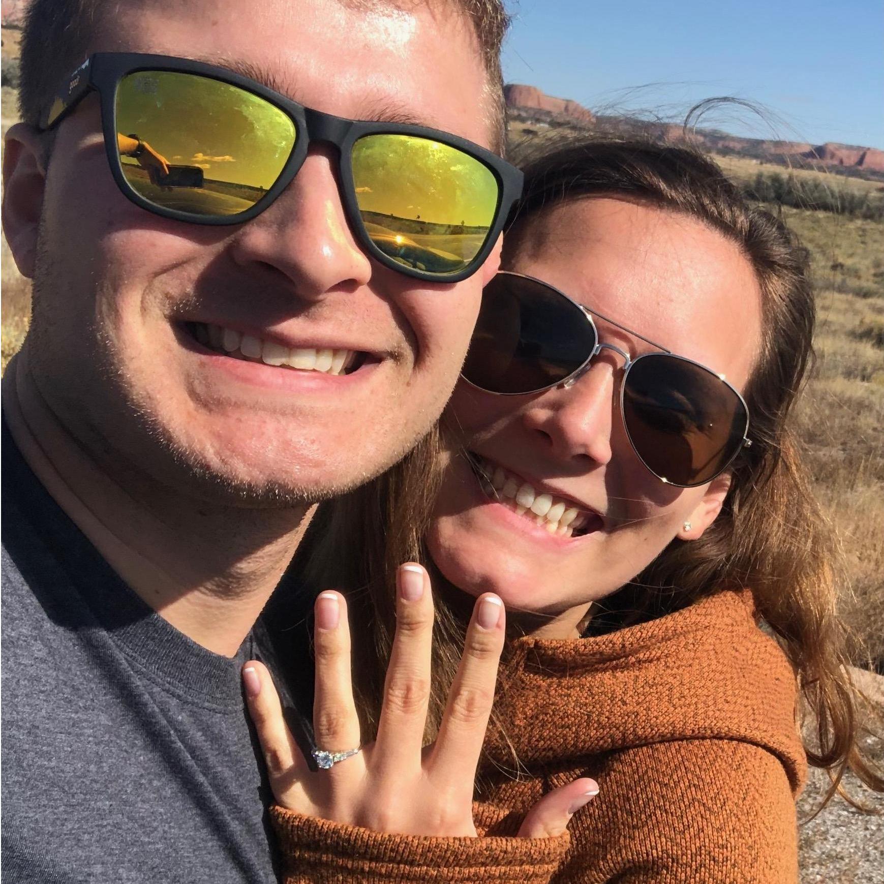 Engagement Trip Stop in New Mexico.