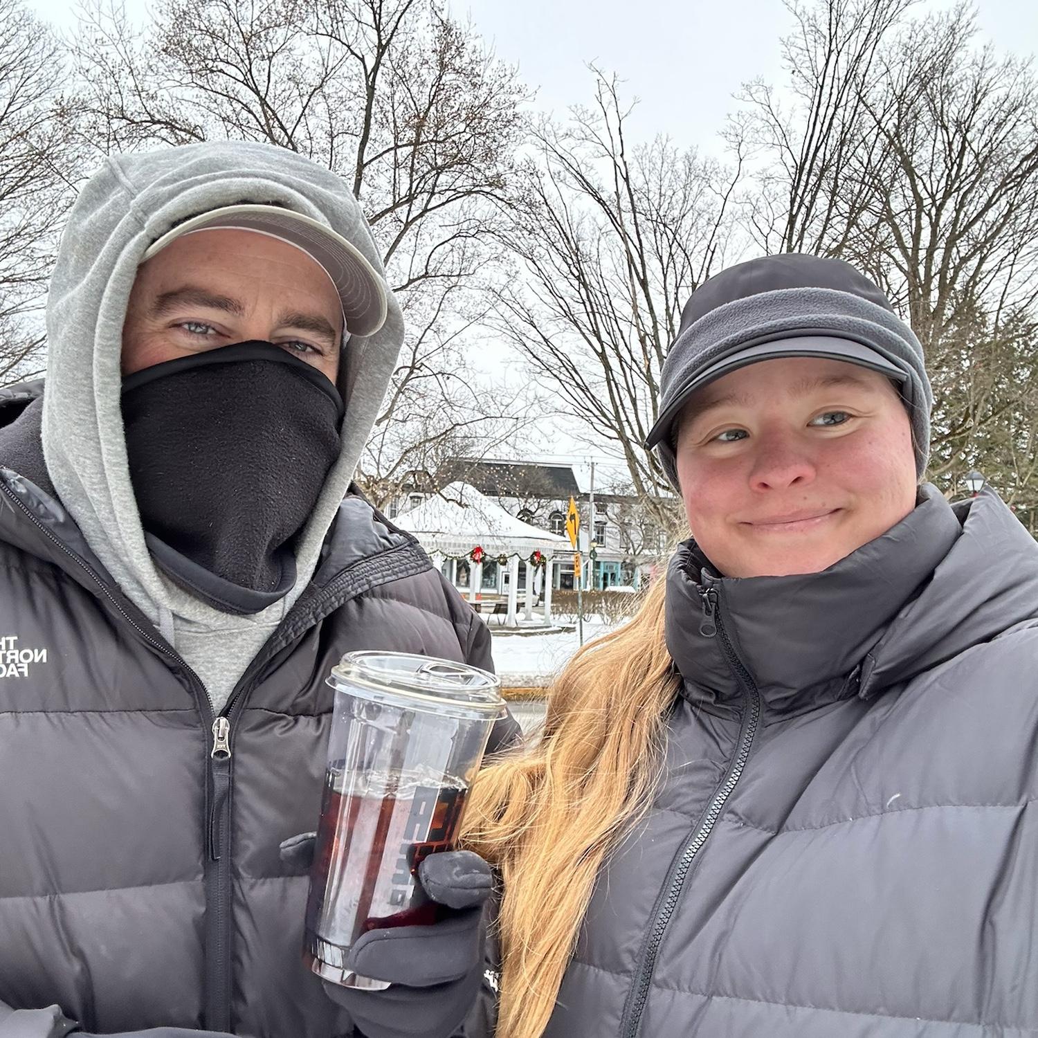 Never too cold for a Utica Coffee cold brew!