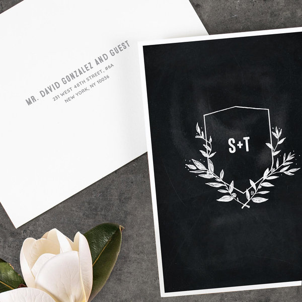 Humboldt Classic | Black | Zola Wedding Invitations