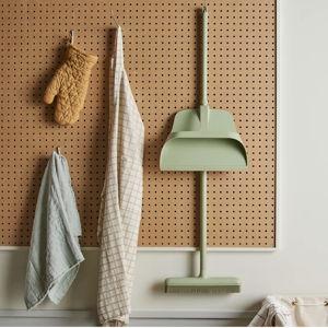 Dotti Broom & Dustpan, Soft Silicone Bristles | Food52