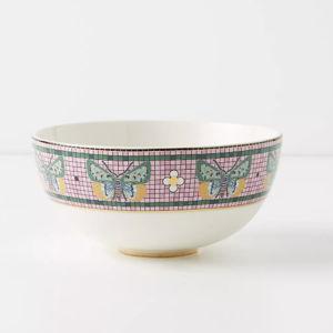 The Bistro Tile Stoneware Cereal Bowl: Garden Edition