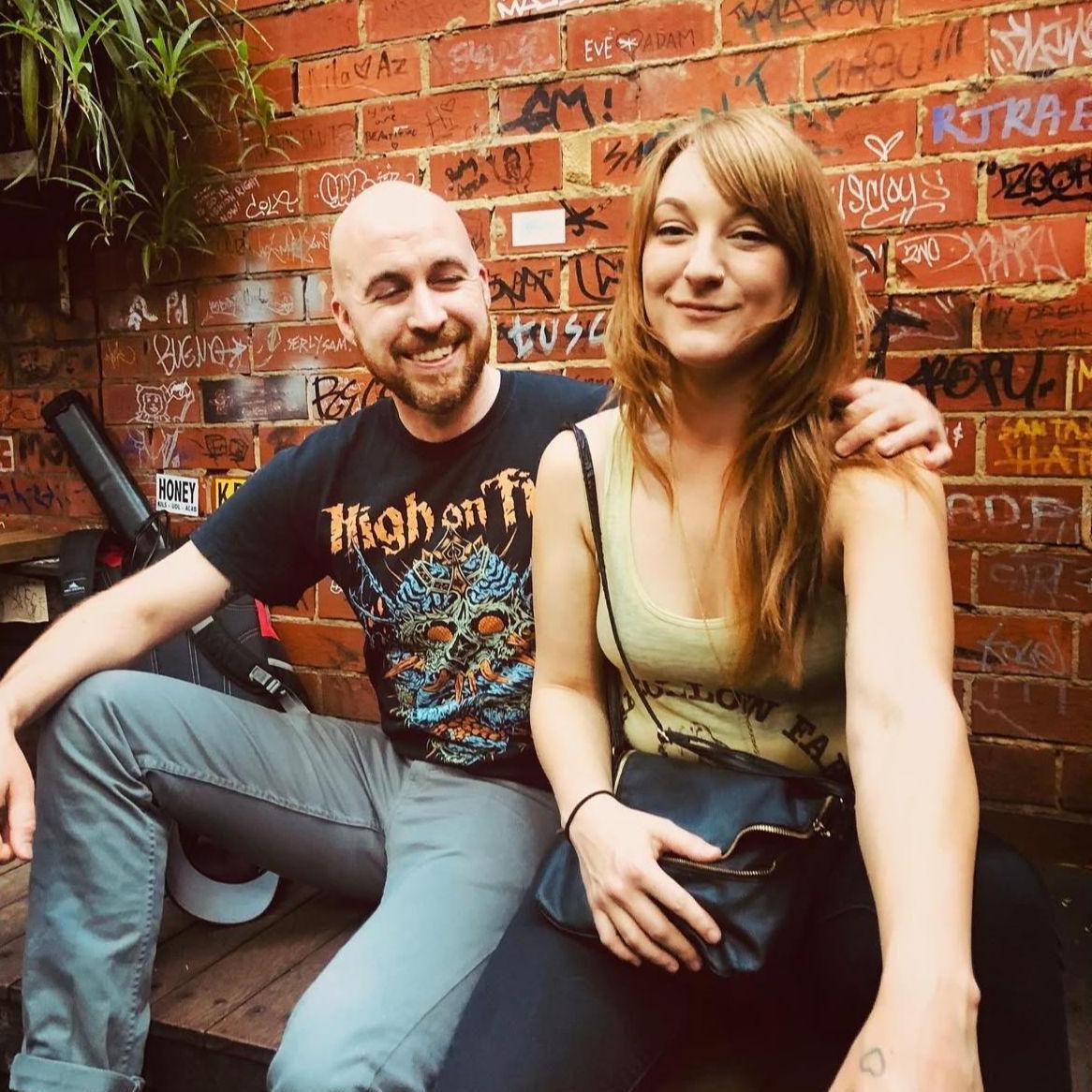 Havin' a blast bopping around the Fitzroy district in Melbourne!