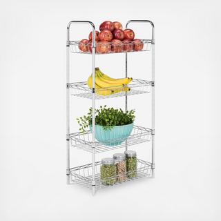 Laura 4-Tier Adjustable Basket Storage Rack