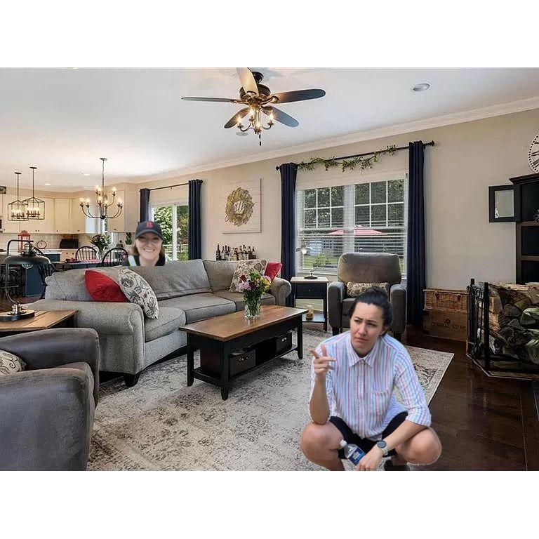 Casually hanging out on the main floor