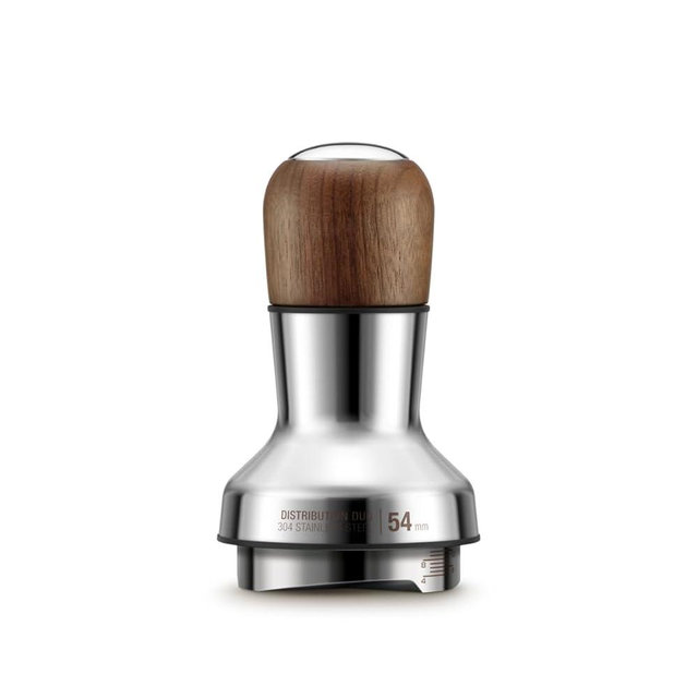 Breville BEA203WLW Distribution Duo Espresso Distribution Tool, 54mm, Walnut
