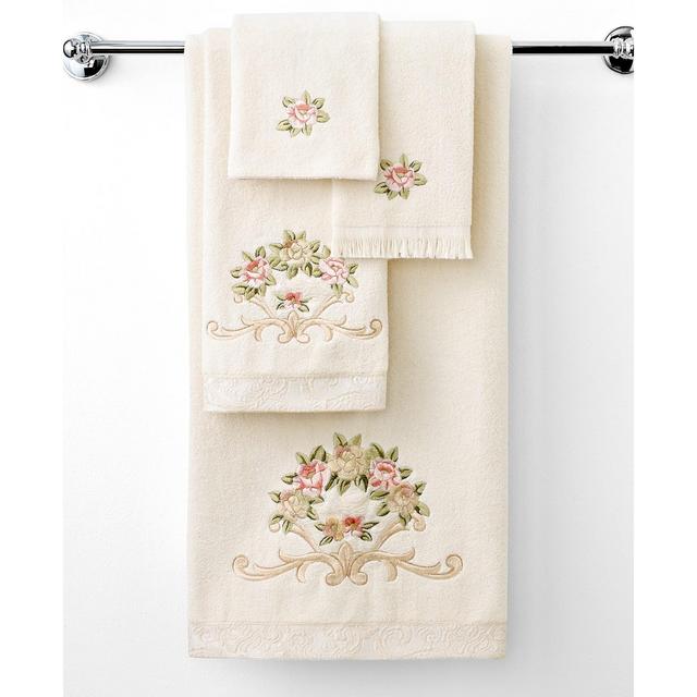 Avanti "Rosefan" Bath Towel, 25x50"