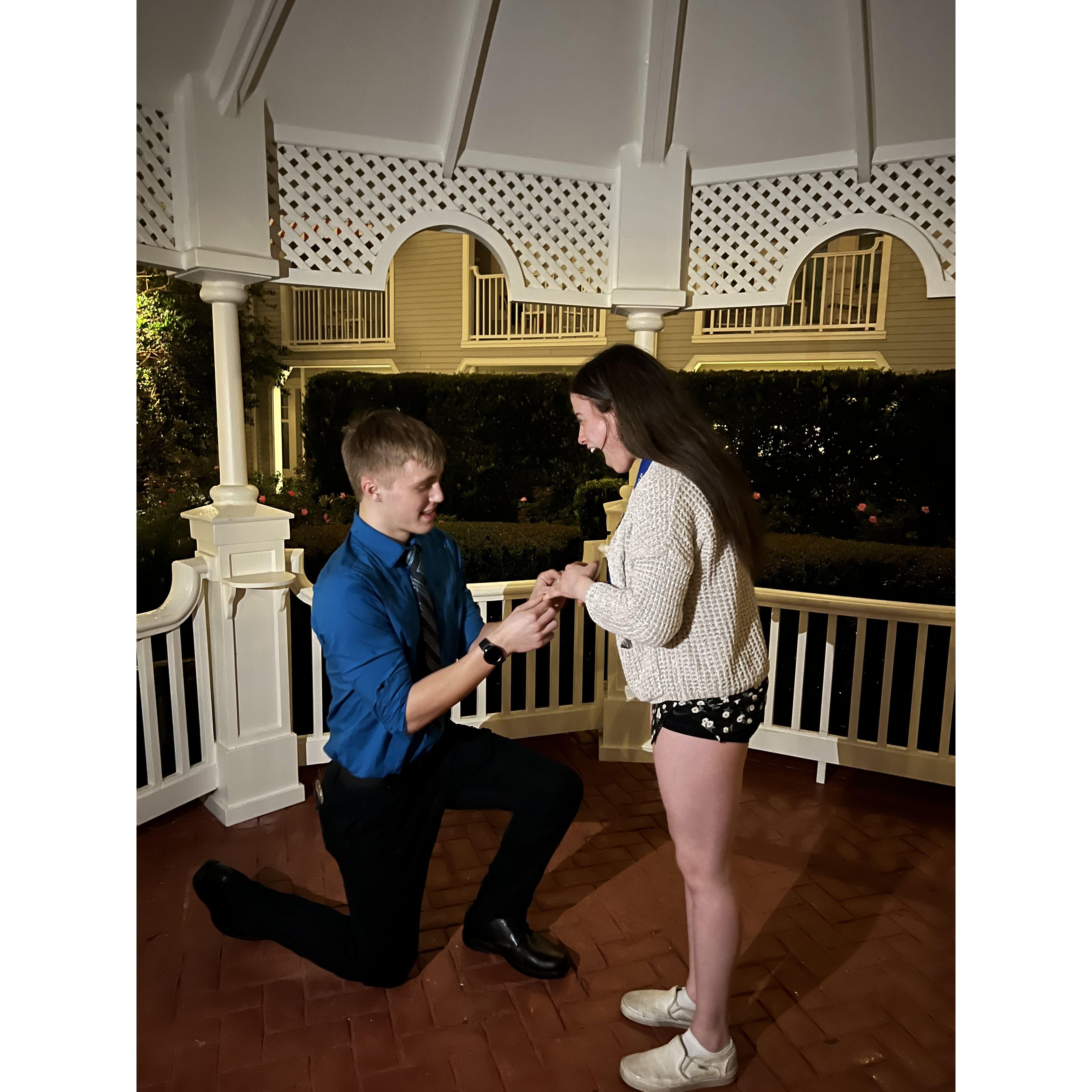 She said YES!