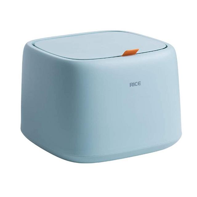 Rice Storage Container Dispenser 25lbs - Store up to 25lbs of Dry Food | Large Pet Food Storage Bin for Dogs and Cats | Includes measuring cup (Light Blue)