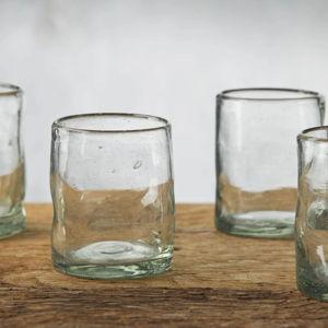 Organic Double Old-Fashioned Glasses (Set of 4)