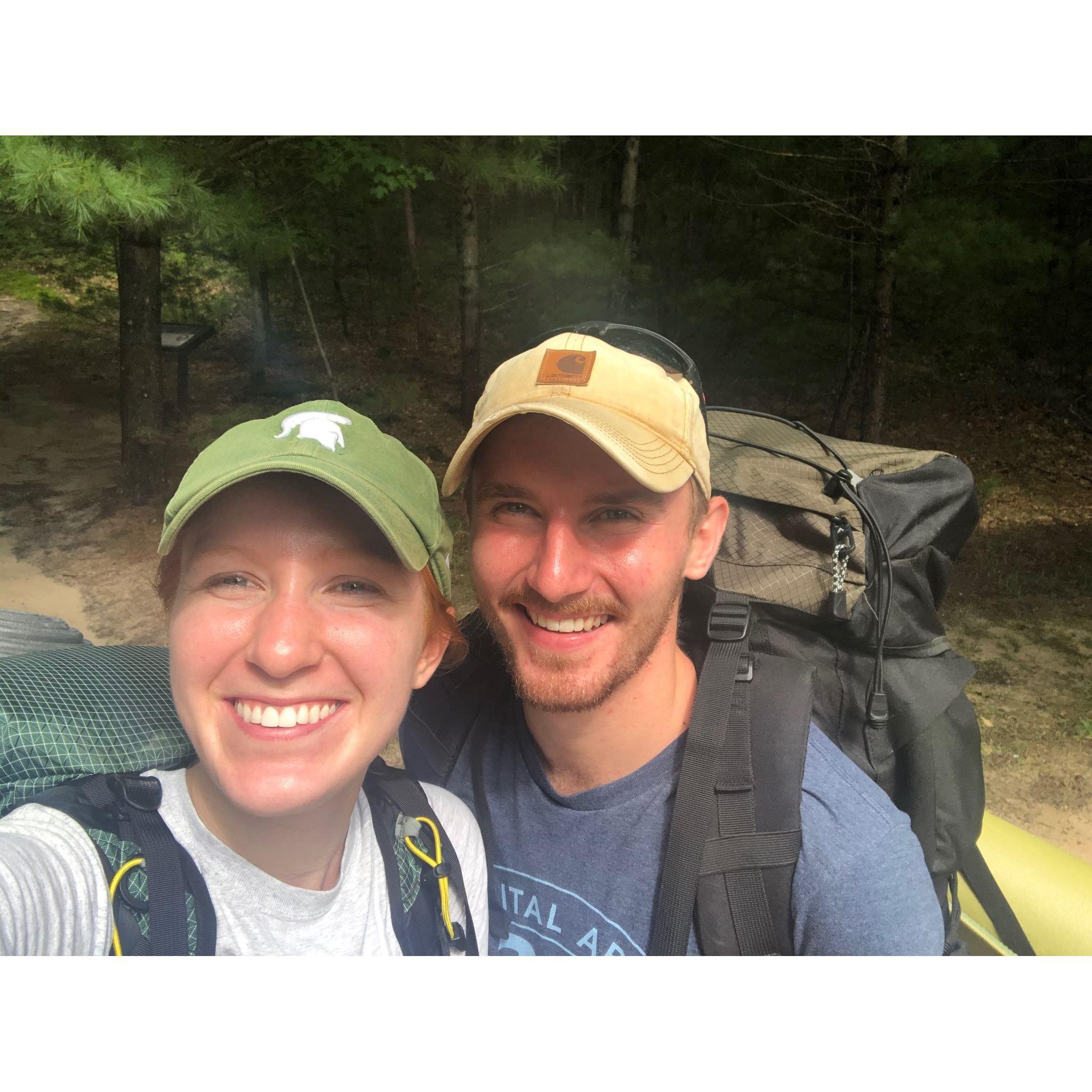 Just before we got lost in the woods and caught in a typhoon.