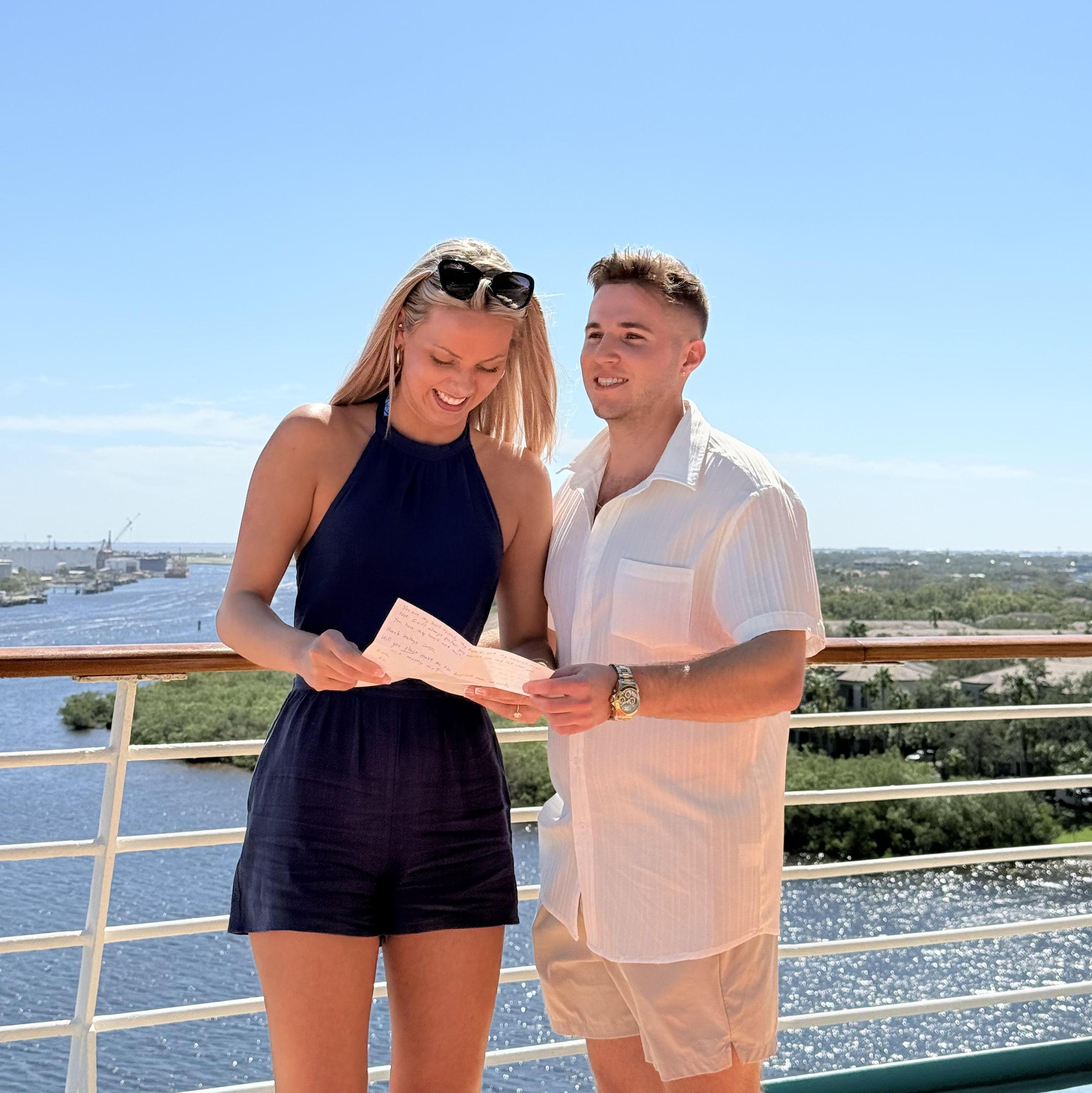 He knew that he wouldn't be able to say everything he wanted to, so he wrote a note beforehand