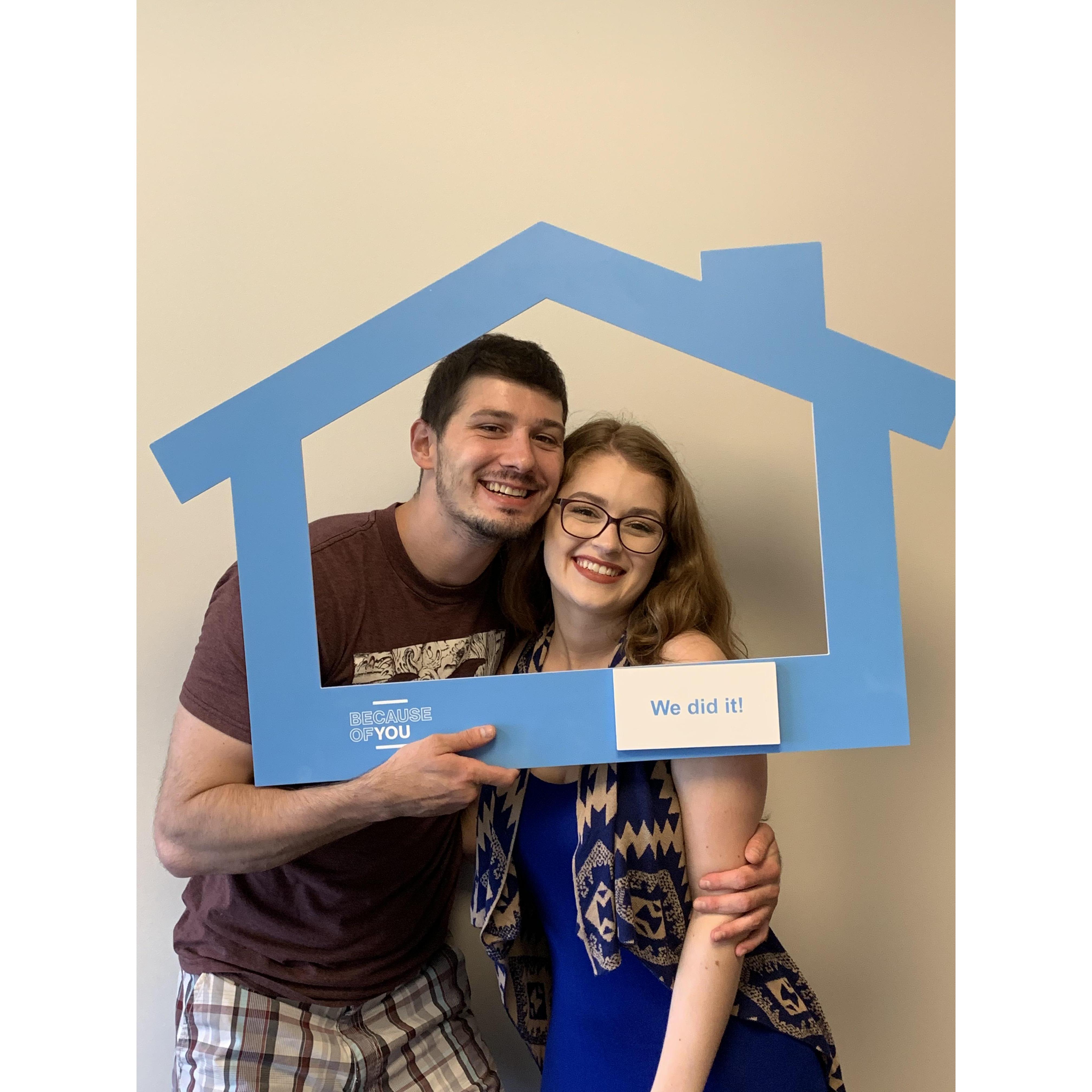 Signed closing documents on our house