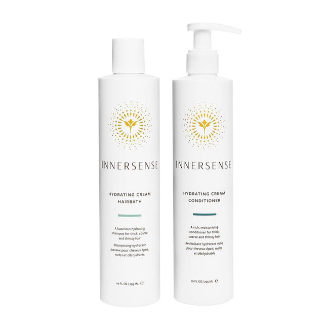 INNERSENSE Organic Beauty - Natural Hydrating Hairbath Shampoo + Cream Conditioner Duo | Non-Toxic, Cruelty-Free, Clean Haircare (10 fl oz each)