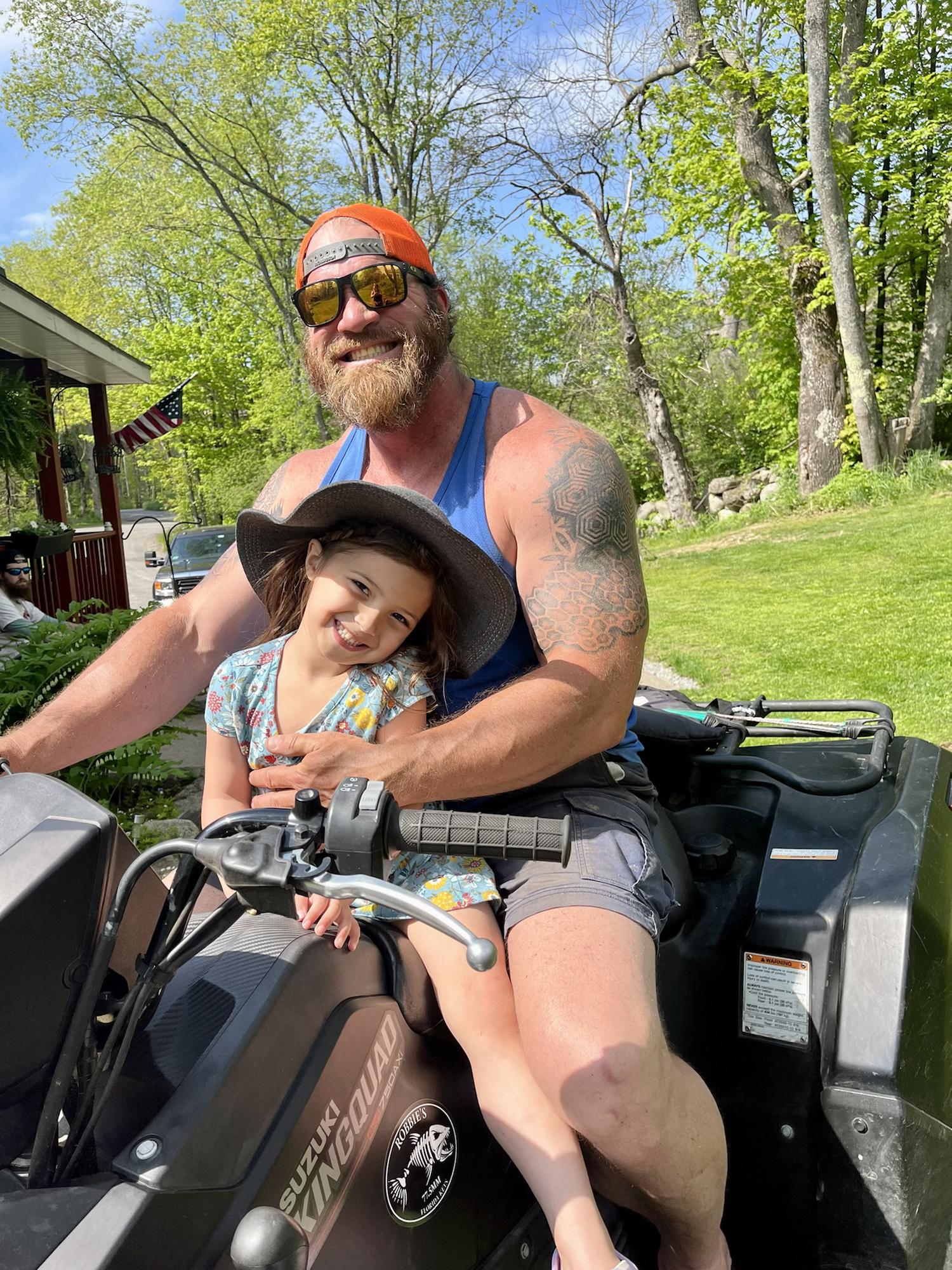 Rebecca’s father Bill and daughter Willow