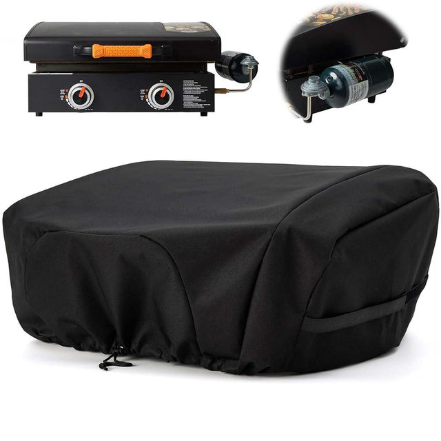 NOELIFE Griddle Cover for Blackstone 22 inch Tabletop Griddle with Hood, Propane Fuel Cylinder Can Be Covered Completely, Waterproof Grill Cover Outdoor BBQ Grilling Accessories (Cover Only)
