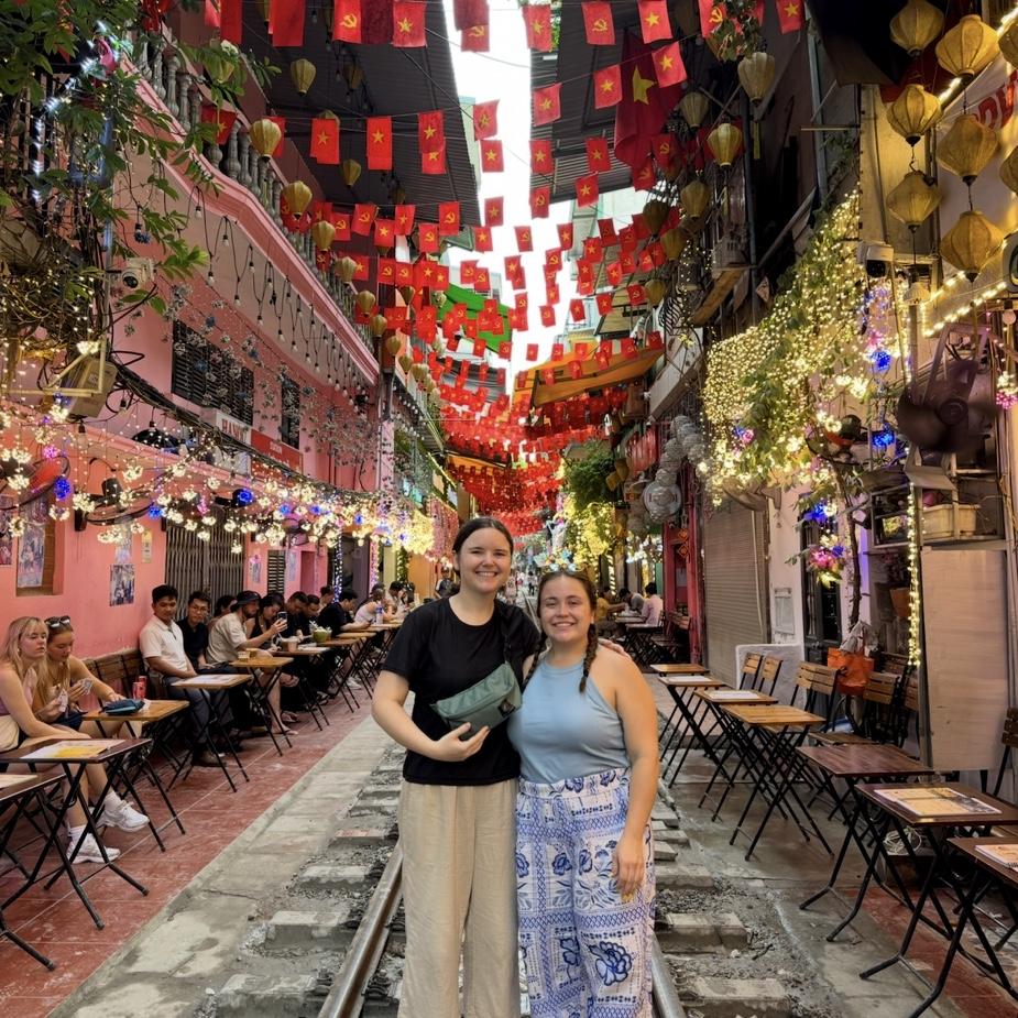 Train street in Hanoi, Vietnam! May 2025.