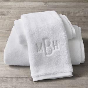 Monogrammed Ultra-Soft Turkish Cotton Towel | RH