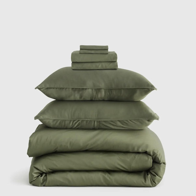 Bamboo Deluxe Bedding Bundle - Olive, King