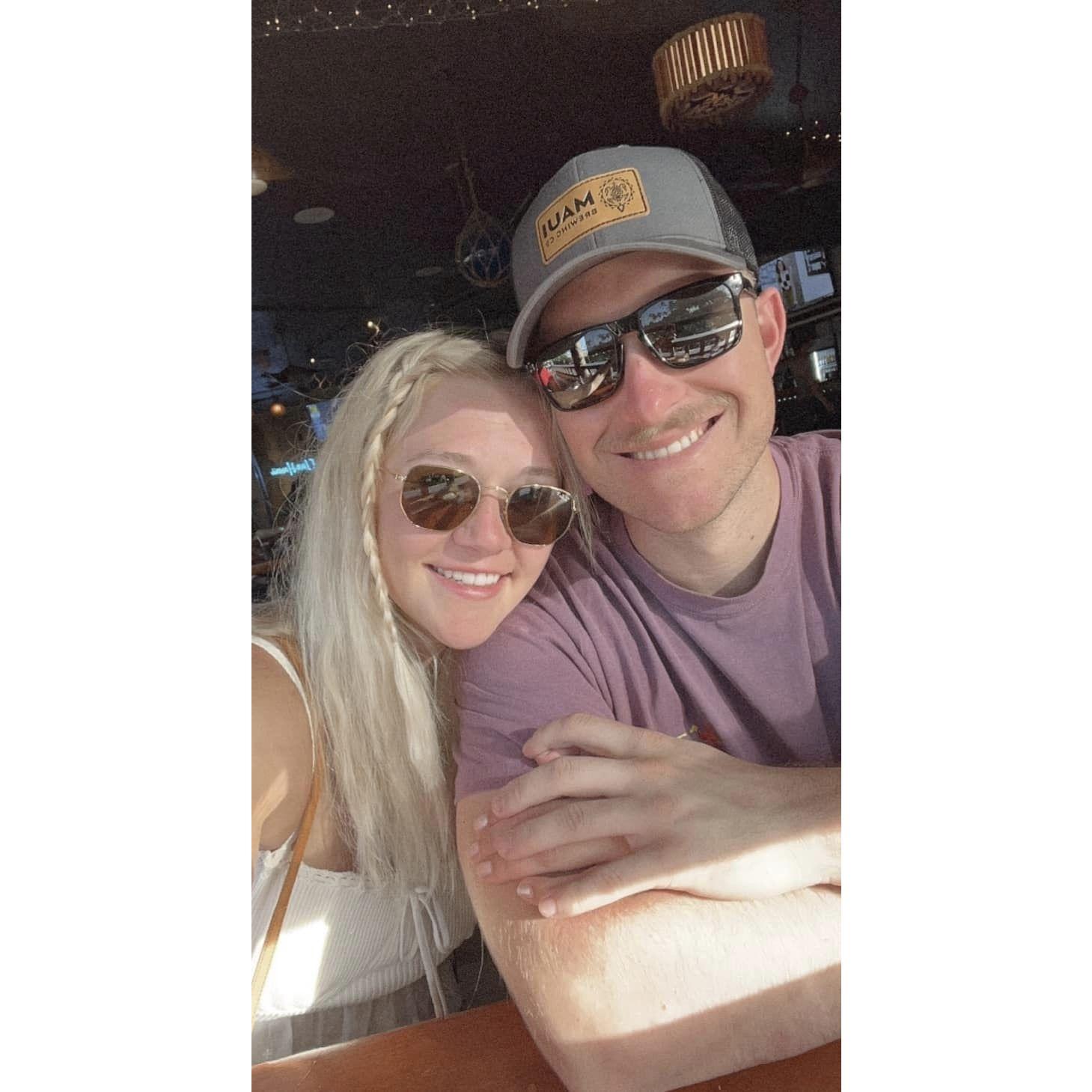 Taylor met Mason in port in Hawaii before he returned from deployment.