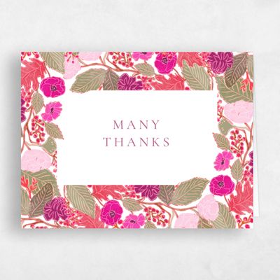 Fuchsia, Pink Wedding Thank You - Elody Landscape