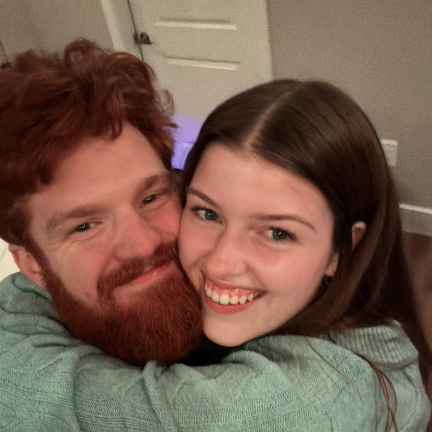 11/10/25. An adorable photo Caleb took of the two of them. Counting down the days, now close to 50, until they say "I do".