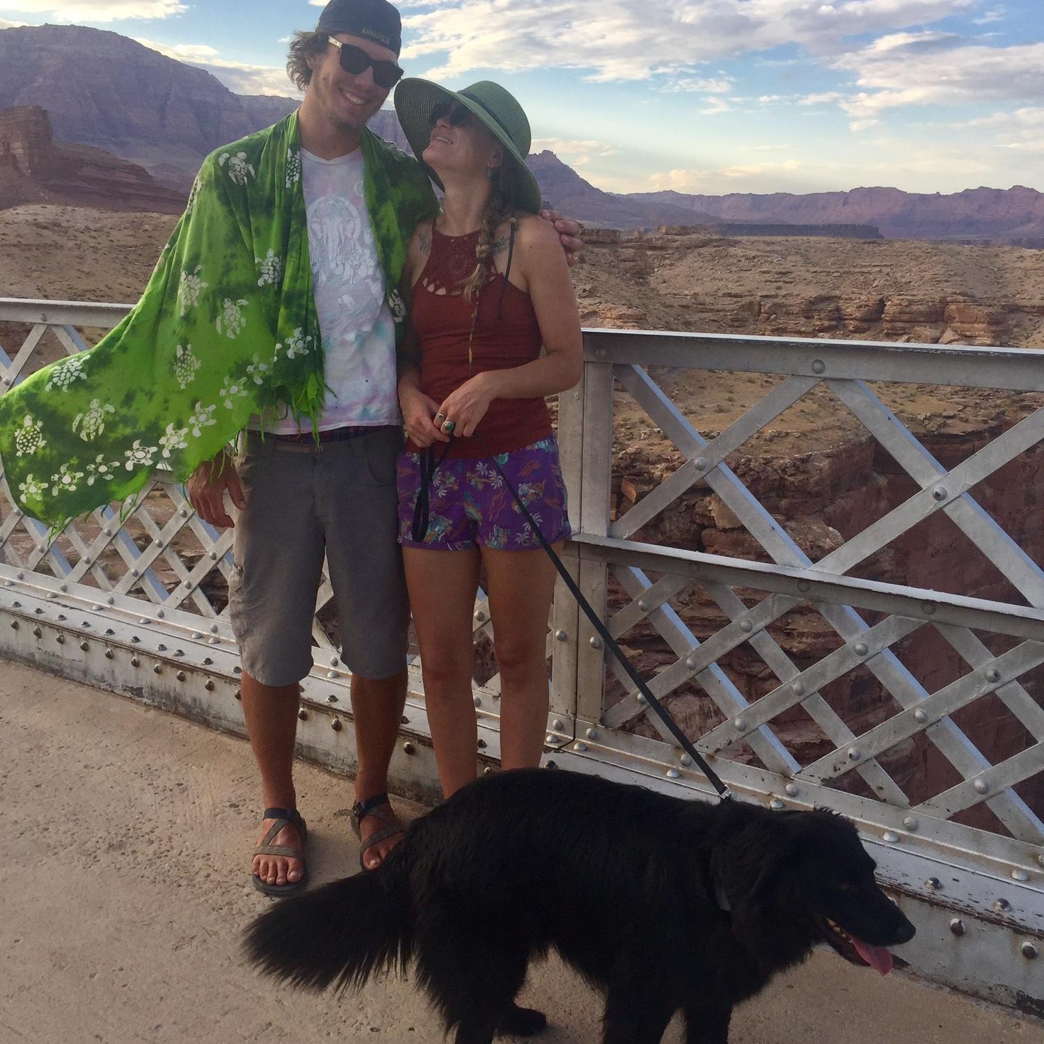 Navajo Bridge, the week we met 2017 - Dallas met with Grant at Lees Ferry before he took off on another trip he was working with Tour West