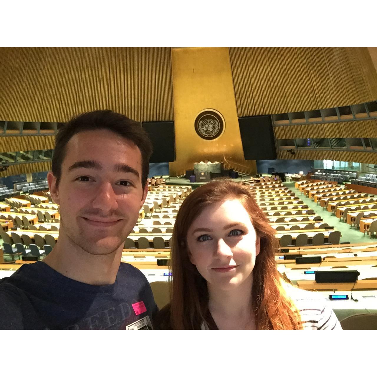 Trip Adventure: New York. Exploring the UN general assembly together.