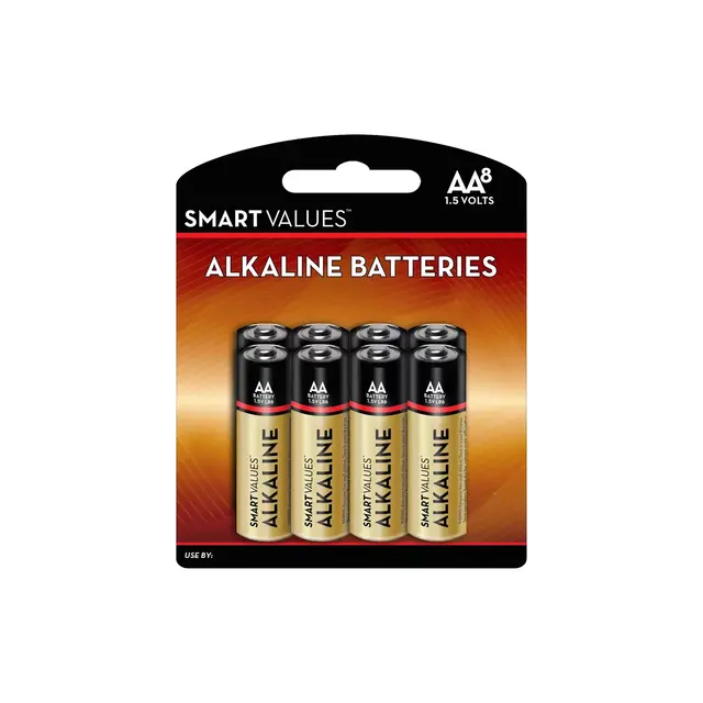 Smart Values™ 8-Pack AA Alkaline Batteries