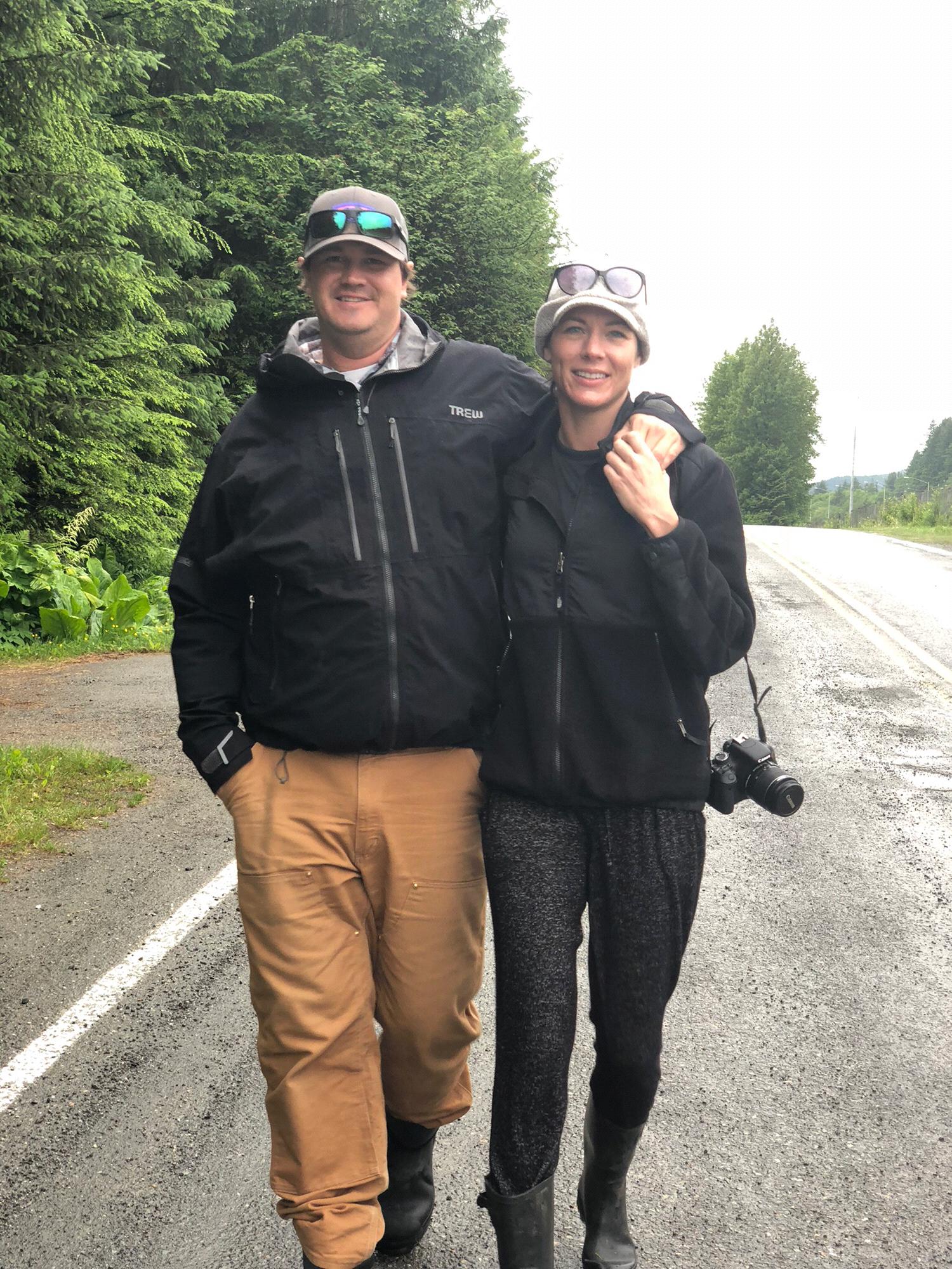 A walk in the Alaska rain.