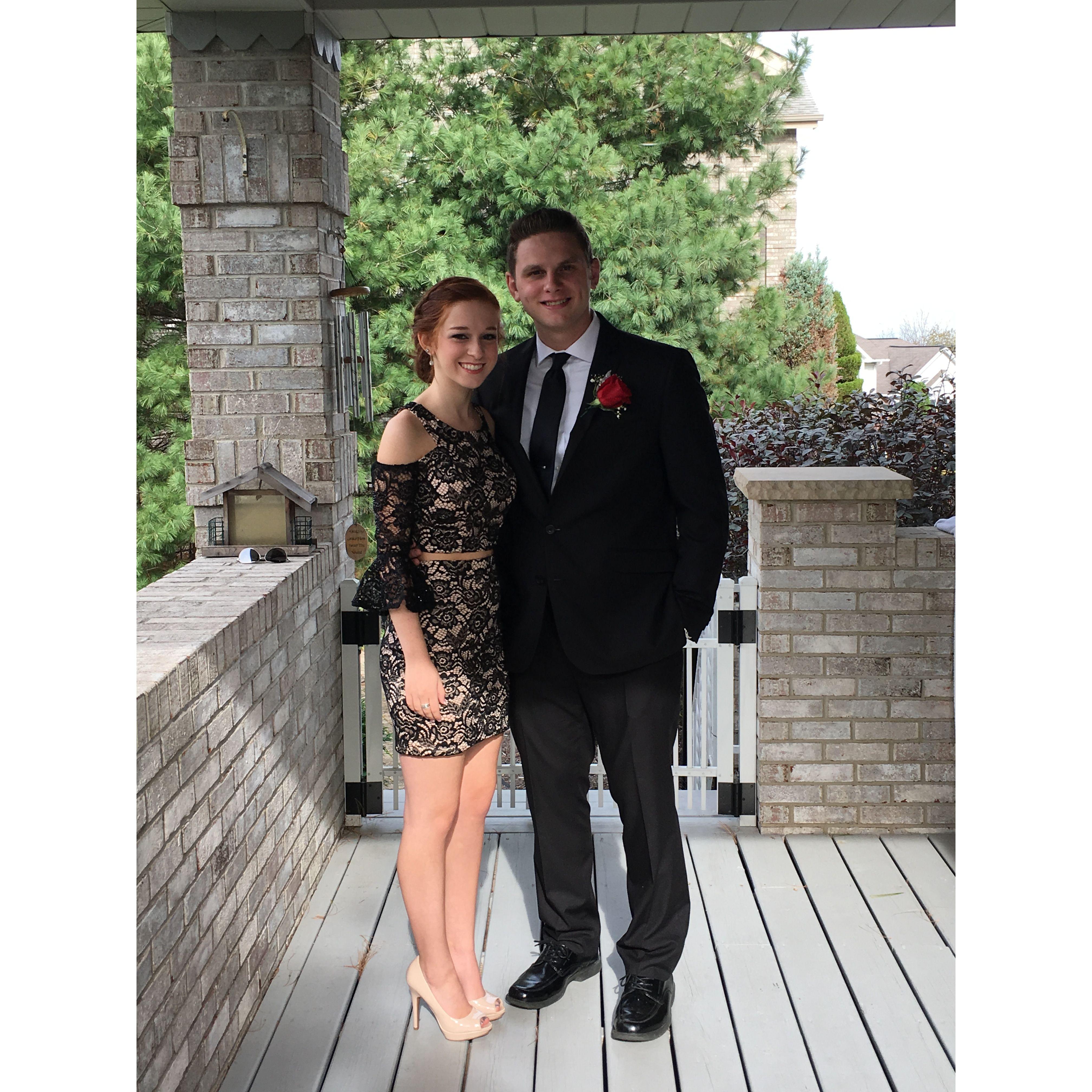 Senior year homecoming.