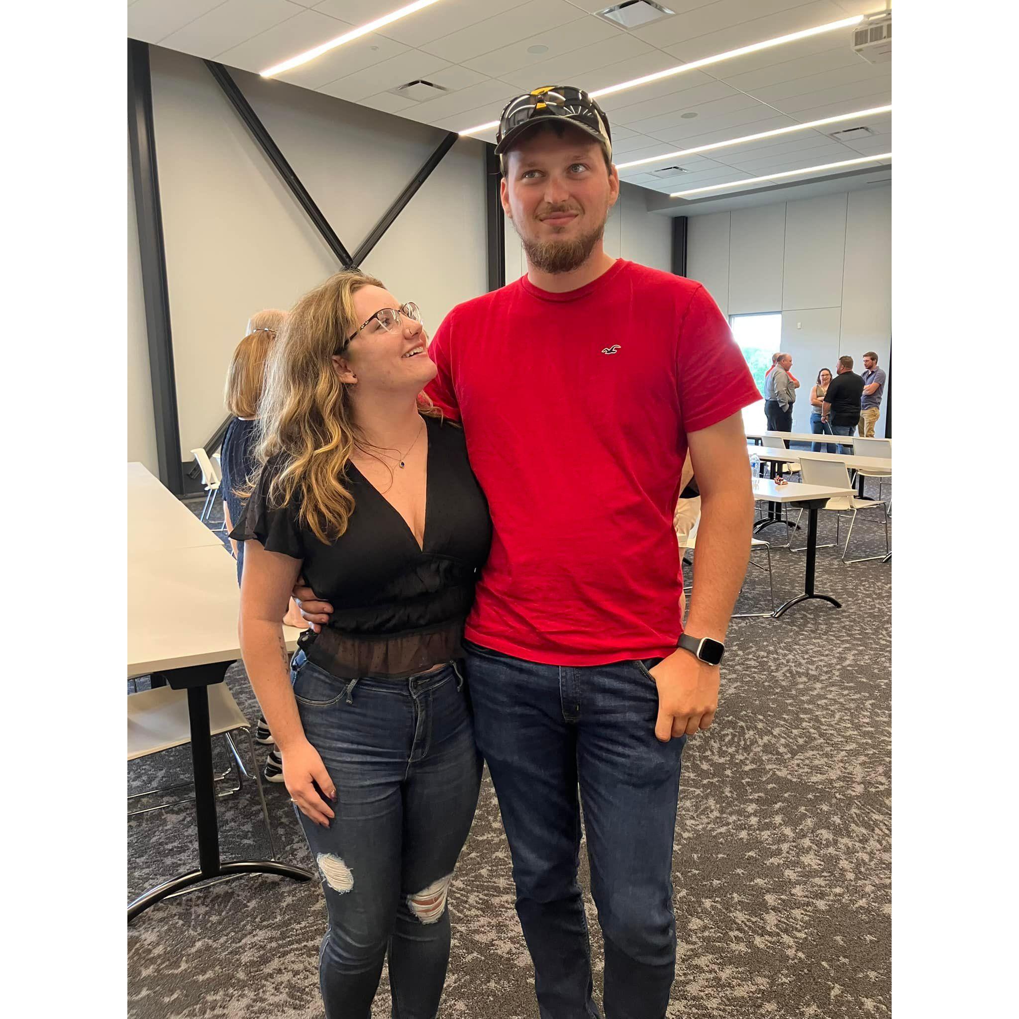 Us at his graduation