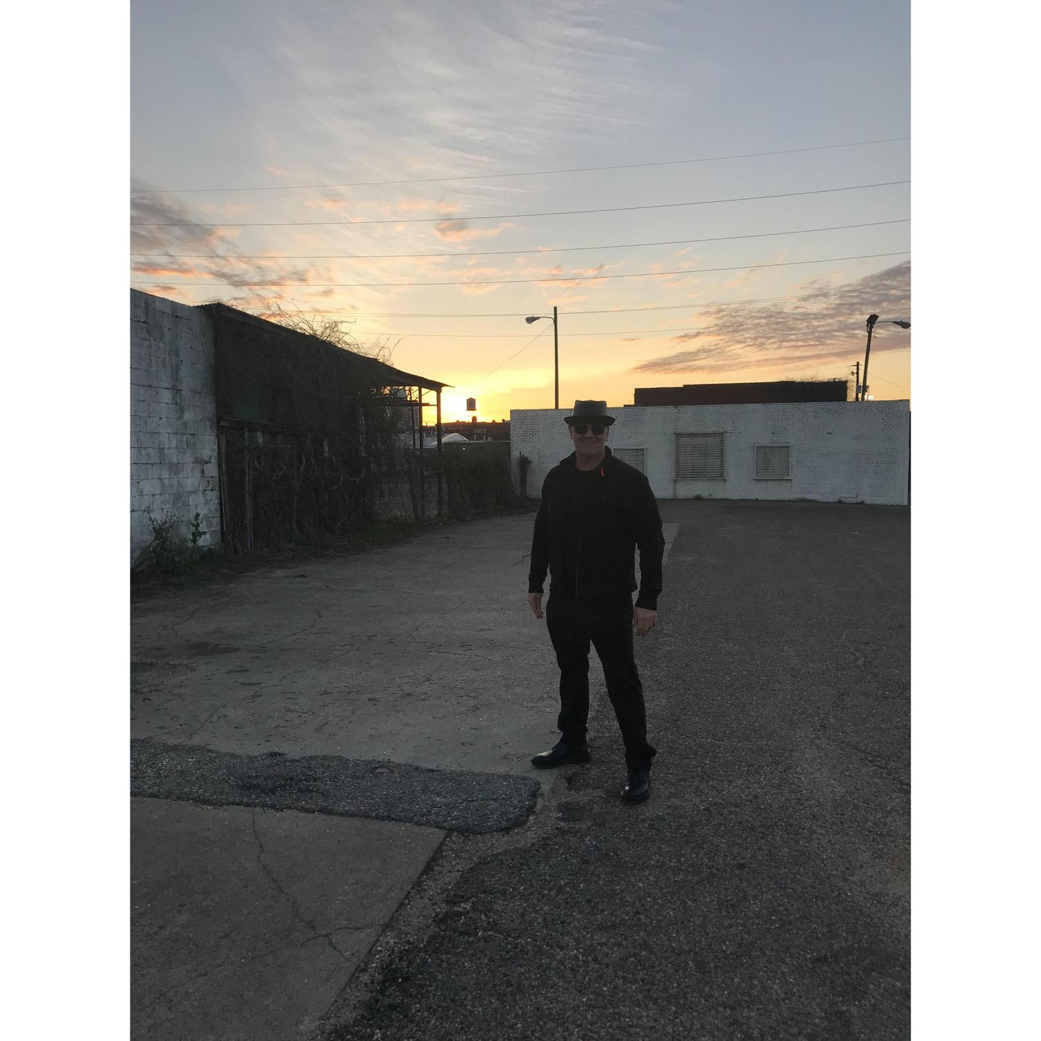 Glorious Sunset Over Abandoned Parking Lot In Montgomery