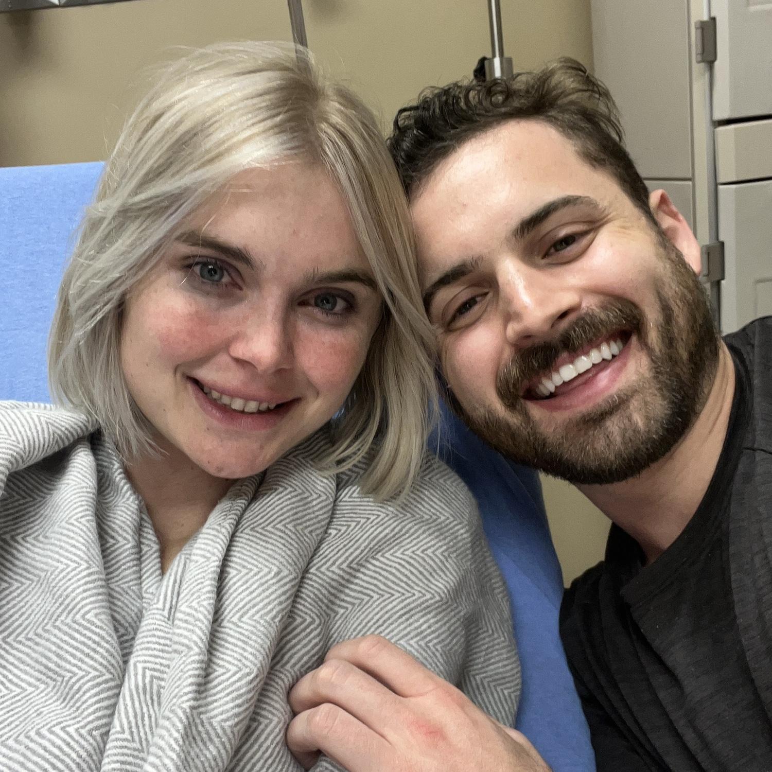 Fun Fact - After a night of drinking one too many espresso martinis, Kayla fell, hit her head and ended up in the ER… and that is how we found out we were pregnant. Best surprise ever!