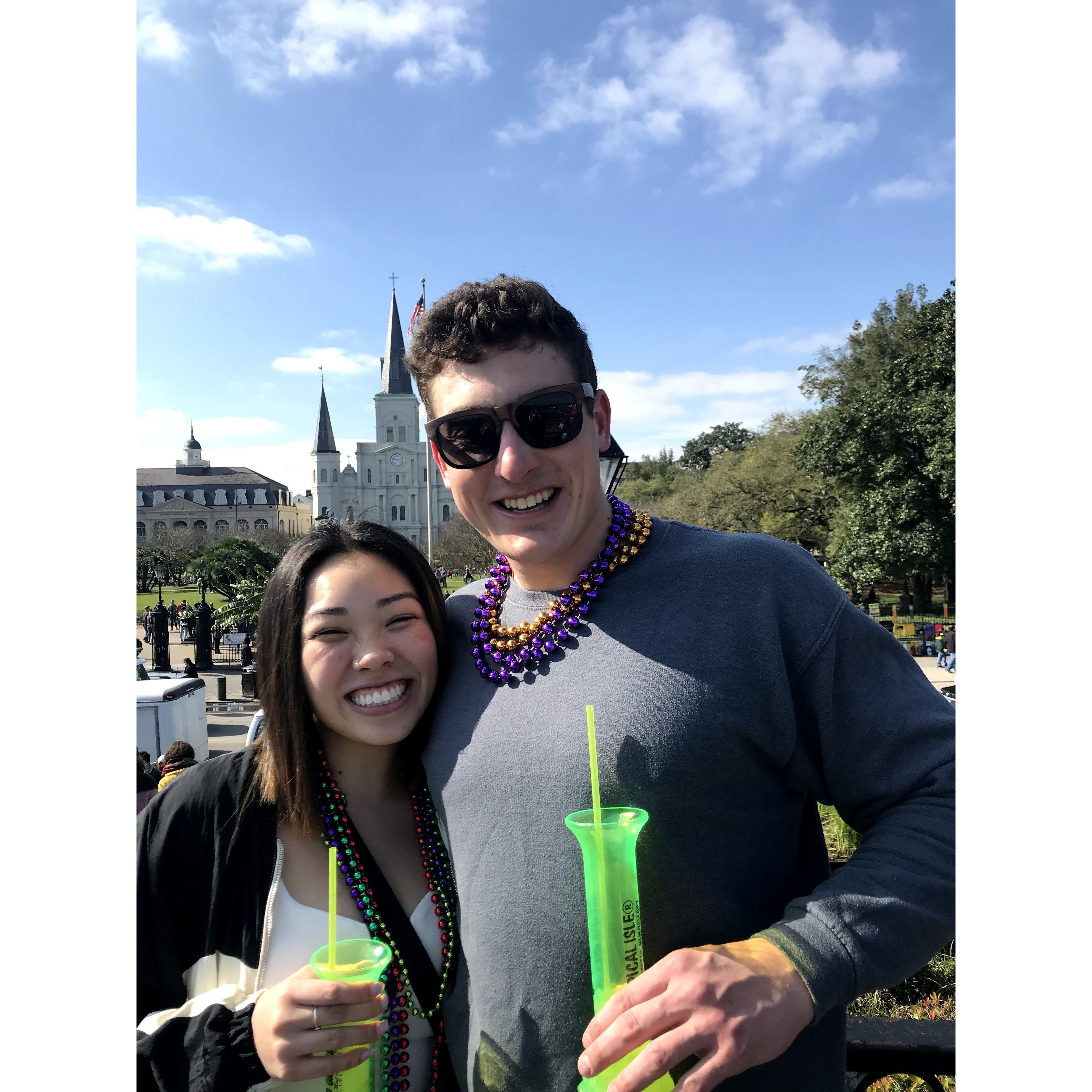 Our very first photo together on our very first date in 2019