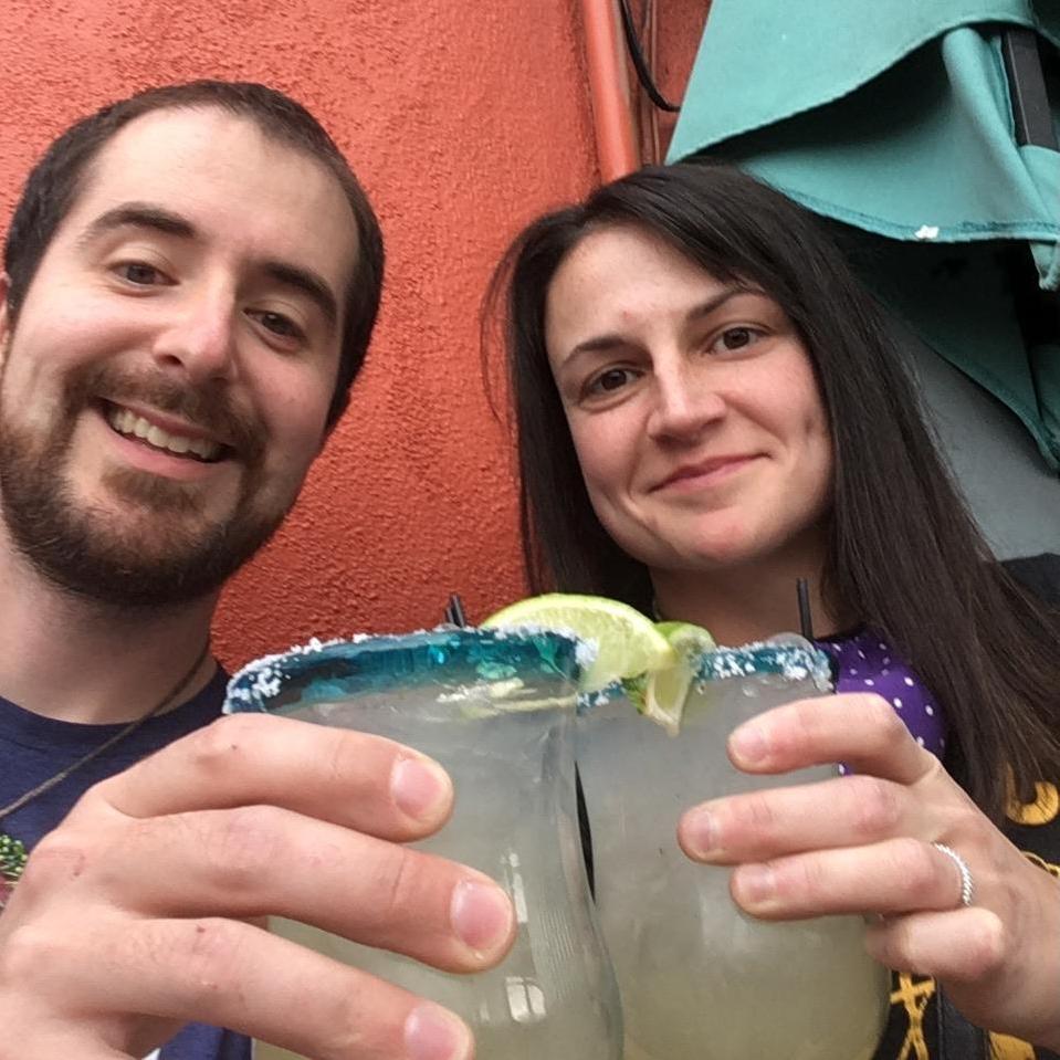 Enjoying margaritas in New Mexico!