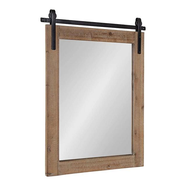 Kate and Laurel Cates Wall Mirror, 22x.75x30, Rustic Brown