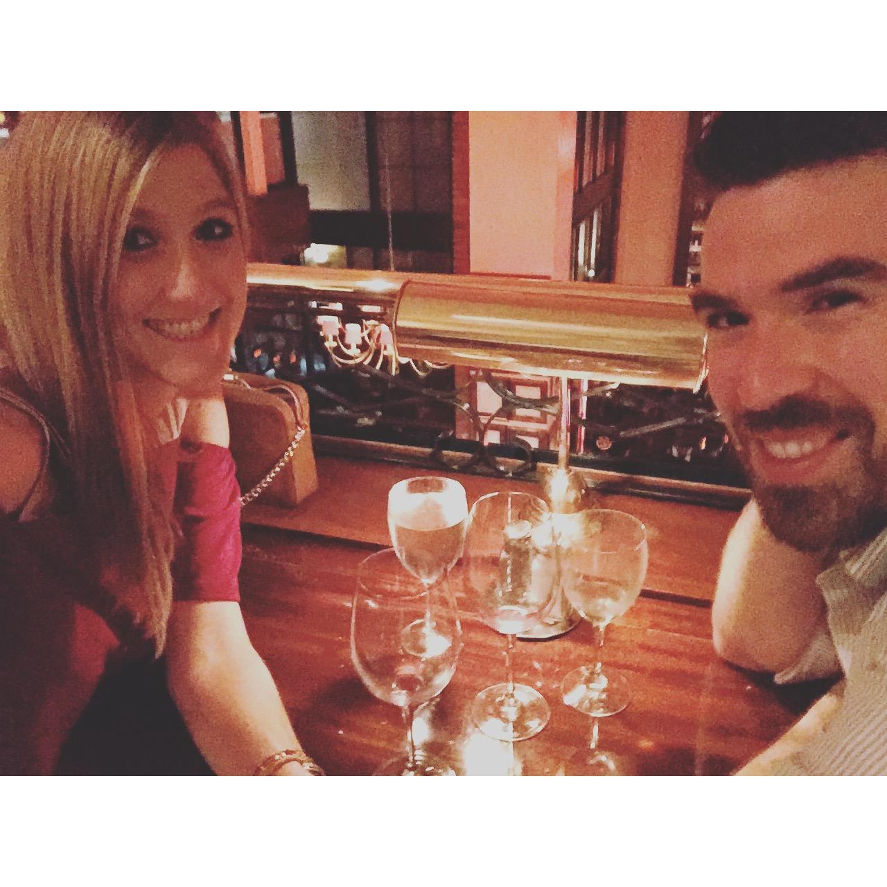 Sara's last birthday dinner in Vancouver, Canada.