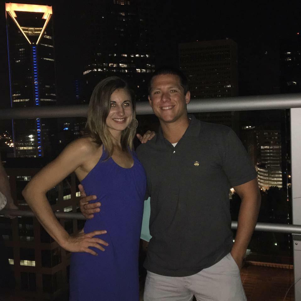 Our first picture as a couple with Catie’s favorite Charlotte skyline building in the background. 

8/2016