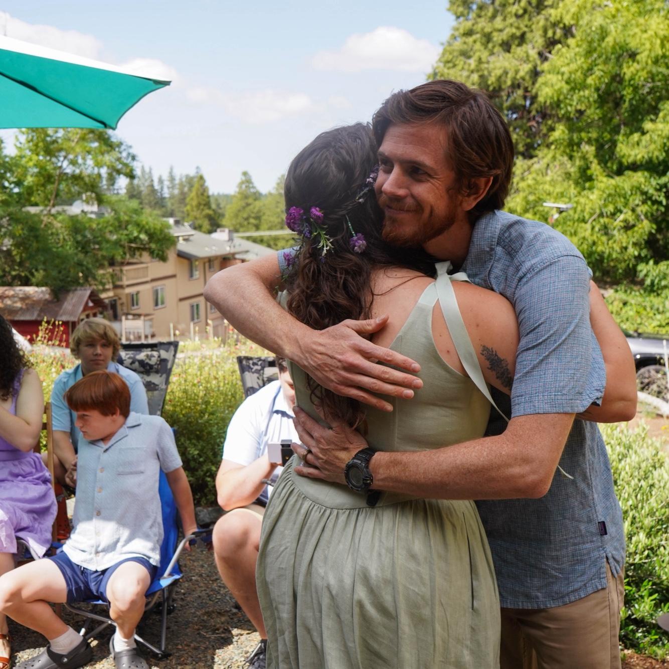 Post ceremony hugs.