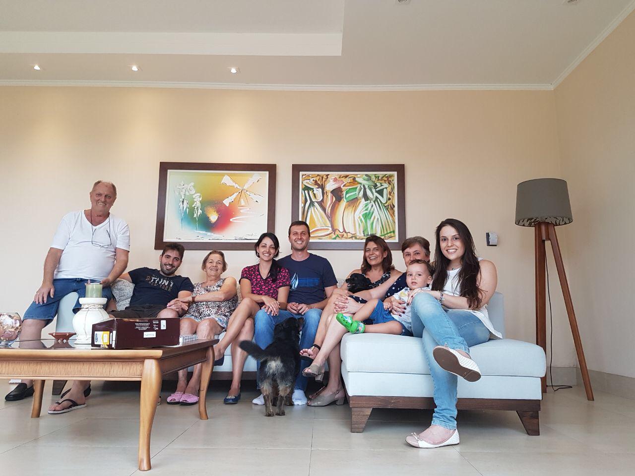 Natalia's family in Brazil