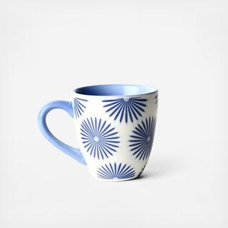 Iris Blue Burst Espresso Cup, Set of 2