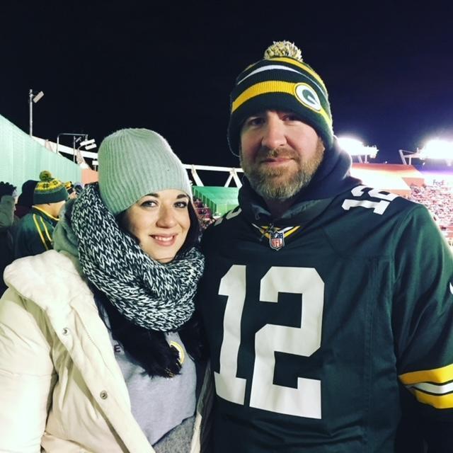 This is us at the Redskins Packers. It was beyond cold that night.