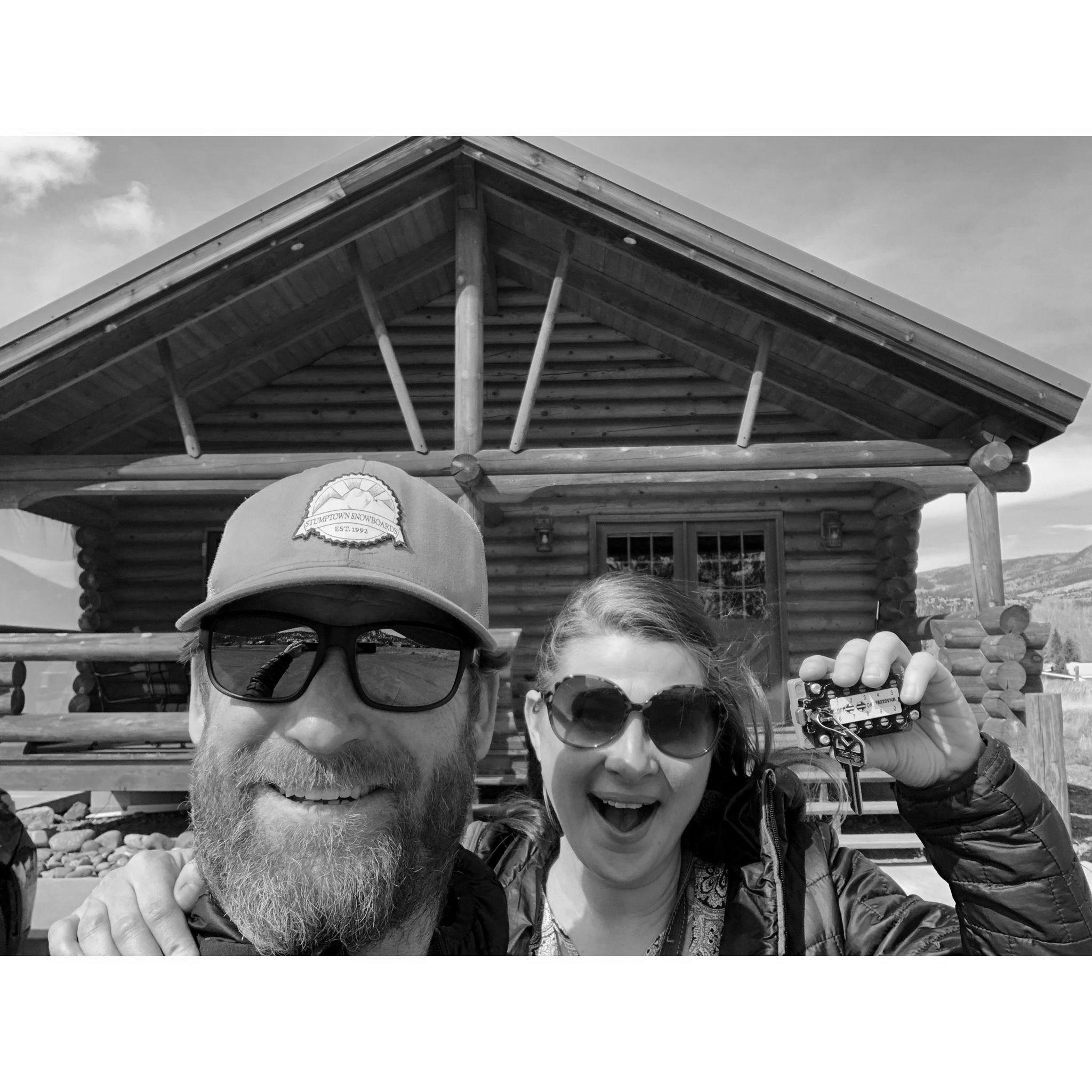 Our first day with keys to our new cabin!!!!!!!!!!!!!!!!!!!!!!! Gaslamp Tavern to come