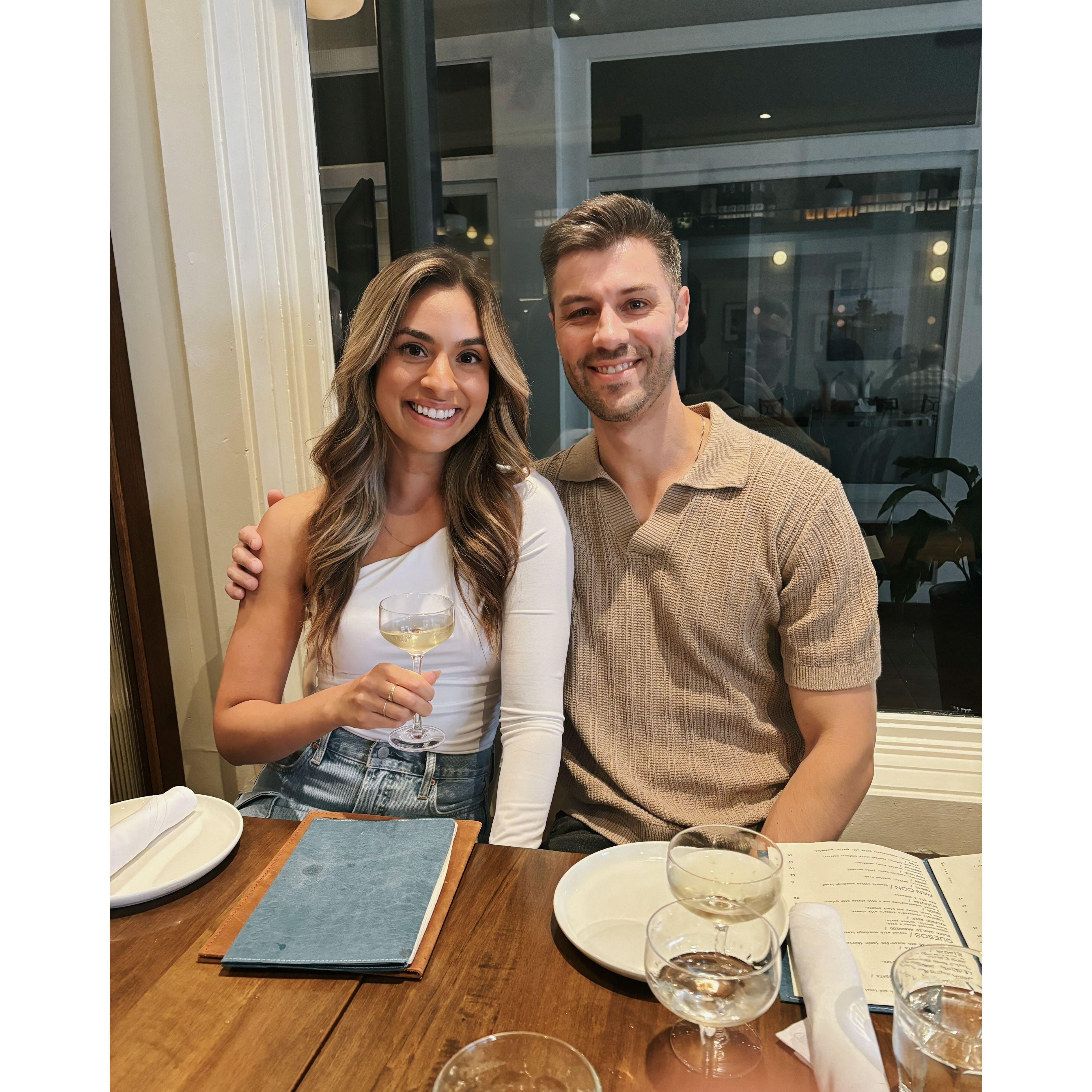 Our first time dining at Bocado together, our favourite restaurant in the County, right in the heart of Picton.